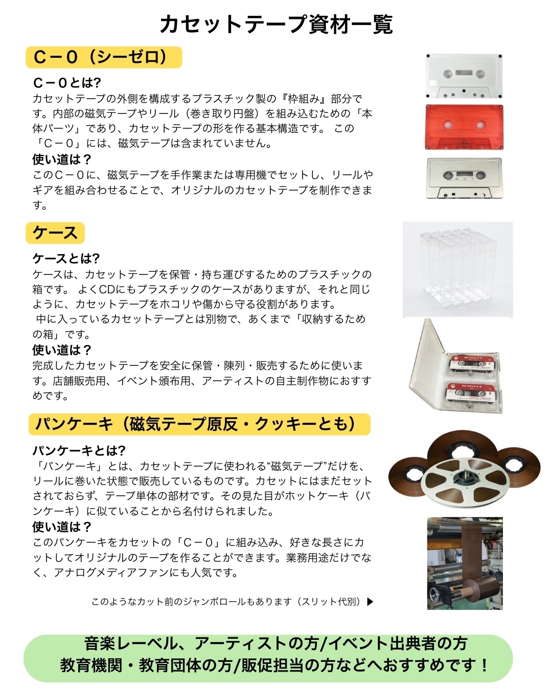 資材販売一覧表